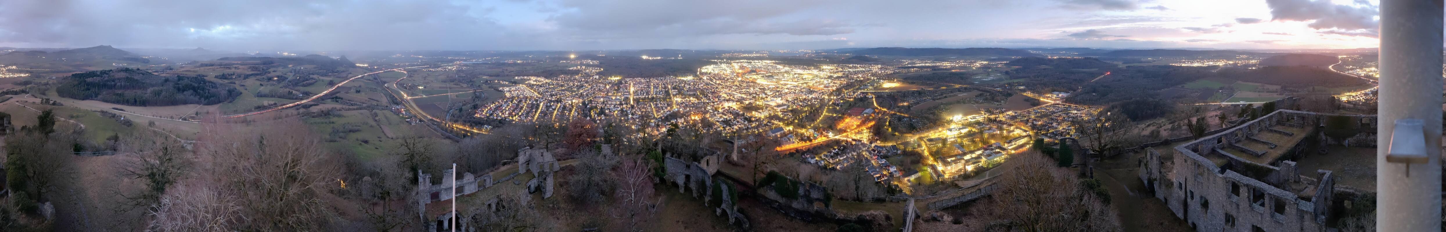Archiv Foto Webcam Blick auf Singen von der Festung Hohentwiel