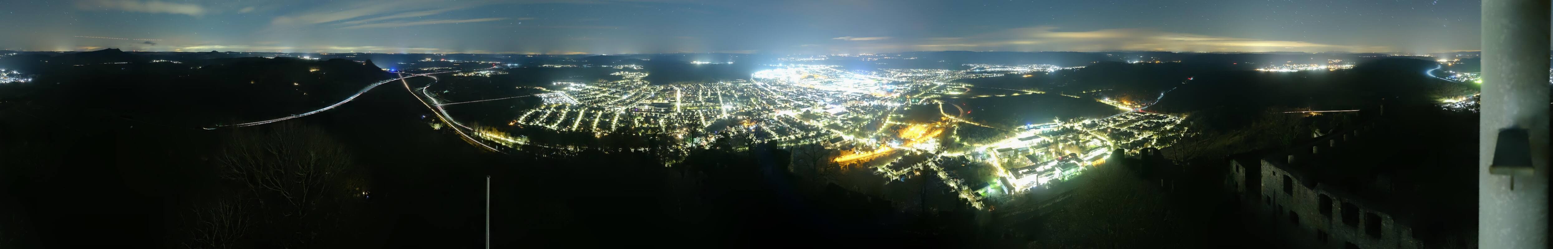 Archiv Foto Webcam Blick auf Singen von der Festung Hohentwiel