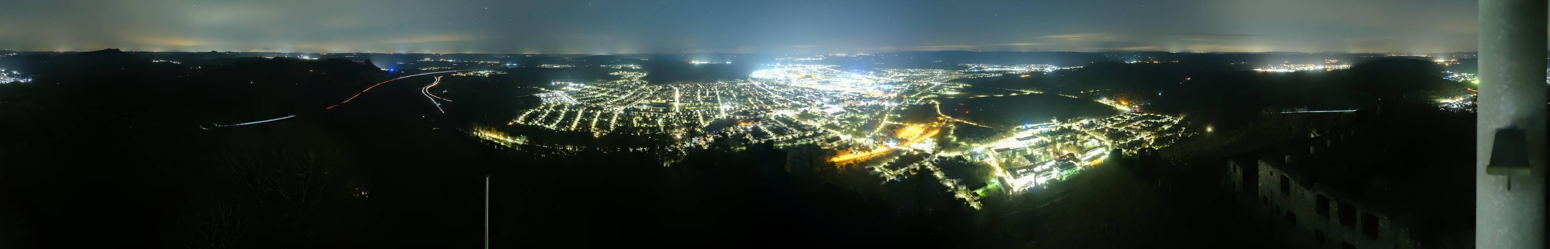 Archiv Foto Webcam Blick auf Singen von der Festung Hohentwiel