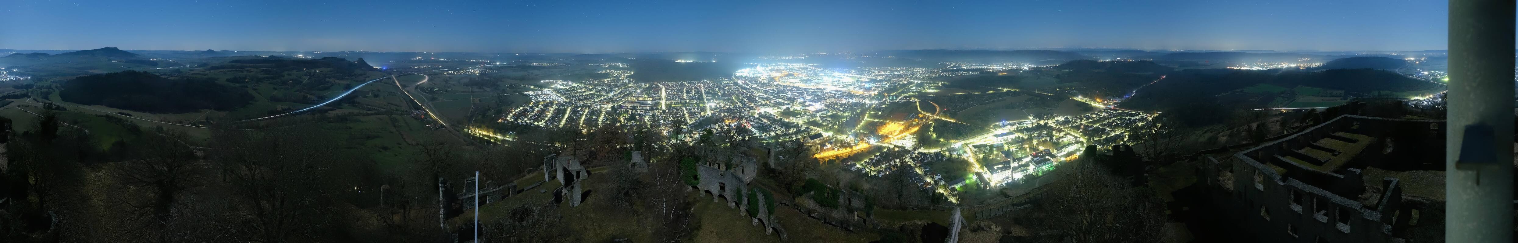 Archiv Foto Webcam Blick auf Singen von der Festung Hohentwiel