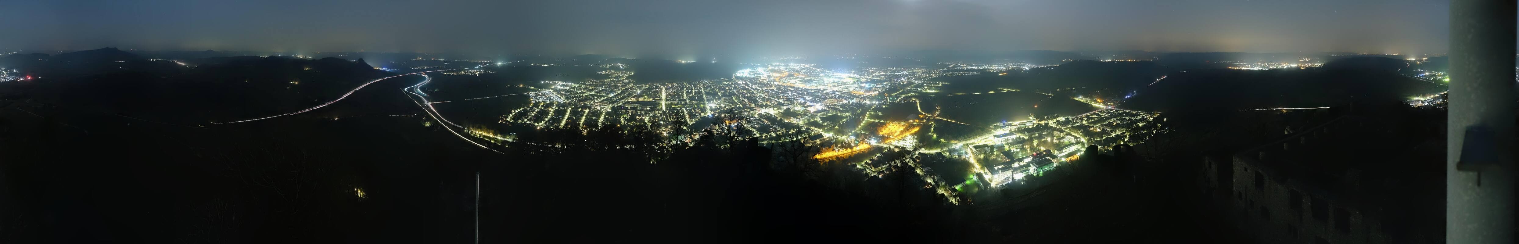 Archiv Foto Webcam Blick auf Singen von der Festung Hohentwiel