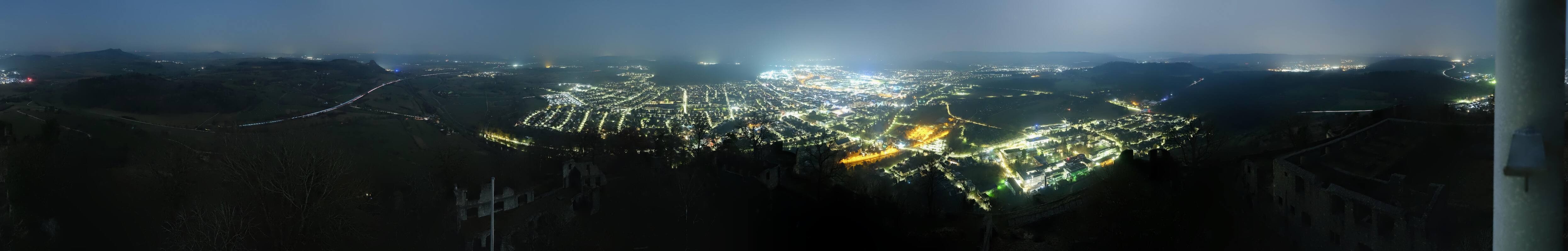 Archiv Foto Webcam Blick auf Singen von der Festung Hohentwiel