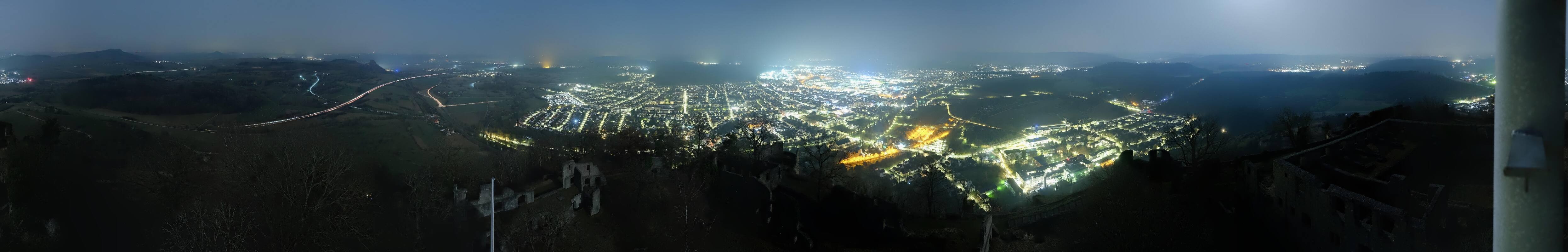 Archiv Foto Webcam Blick auf Singen von der Festung Hohentwiel