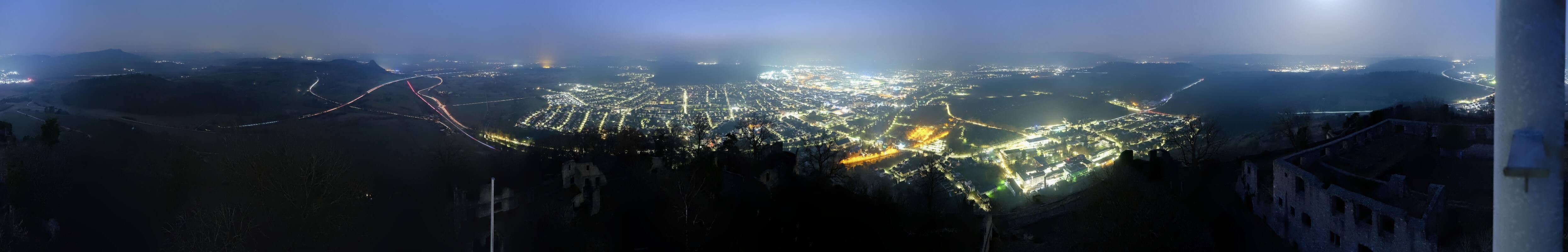 Archiv Foto Webcam Blick auf Singen von der Festung Hohentwiel