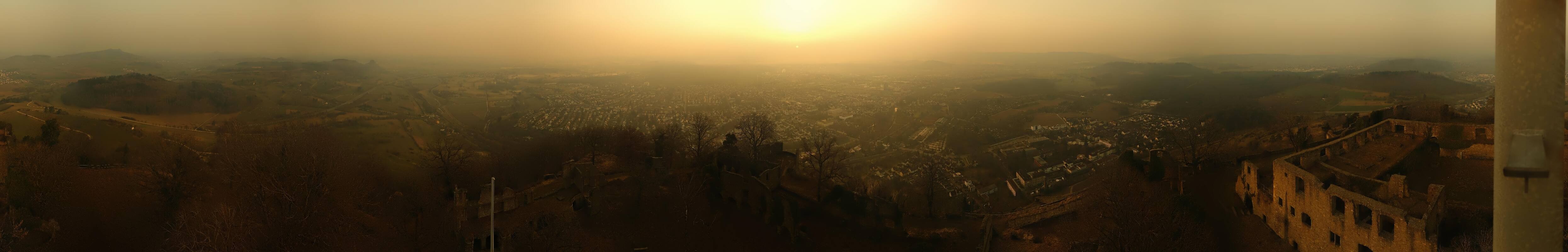 Archiv Foto Webcam Blick auf Singen von der Festung Hohentwiel