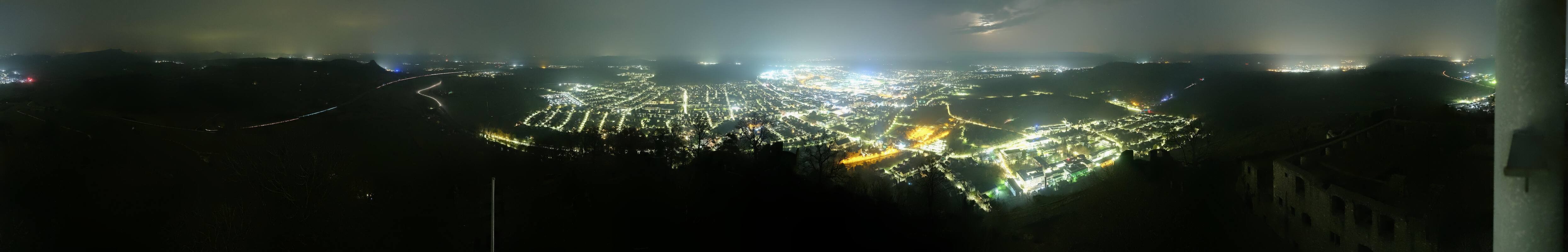 Archiv Foto Webcam Blick auf Singen von der Festung Hohentwiel