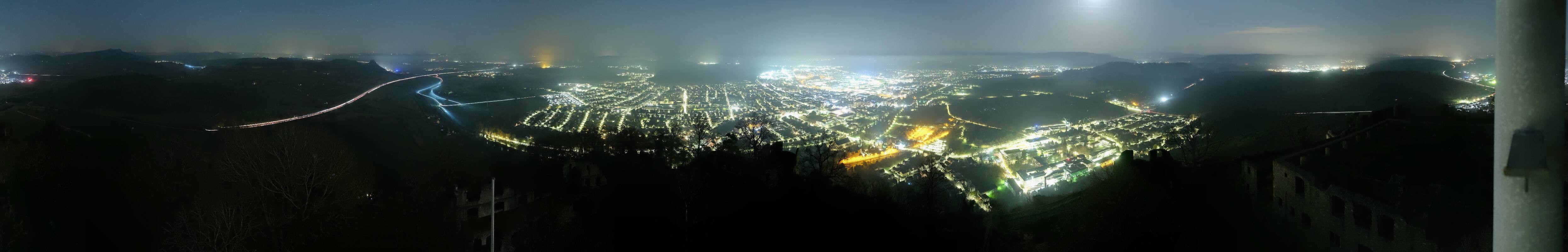 Archiv Foto Webcam Blick auf Singen von der Festung Hohentwiel