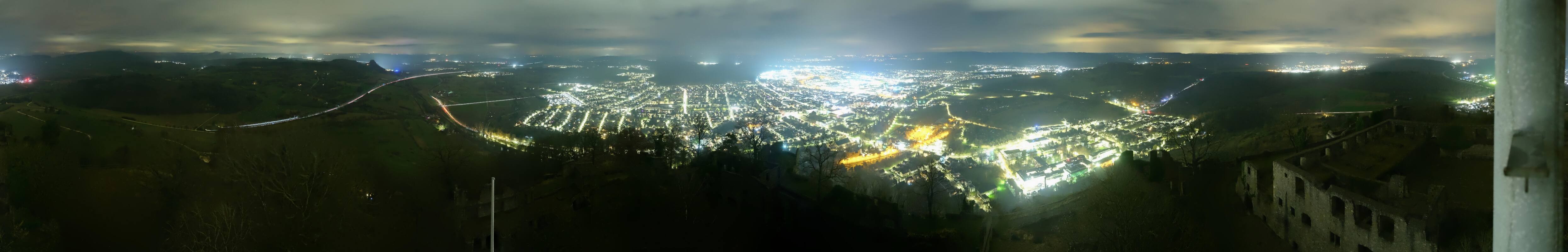 Archiv Foto Webcam Blick auf Singen von der Festung Hohentwiel