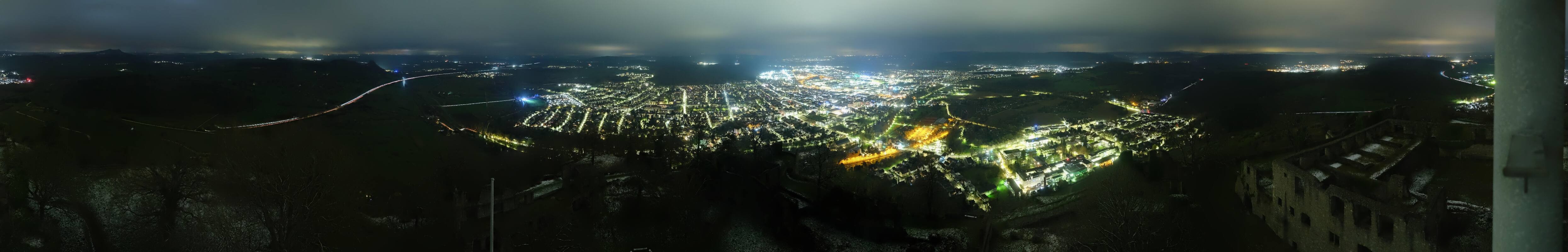 Archiv Foto Webcam Blick auf Singen von der Festung Hohentwiel
