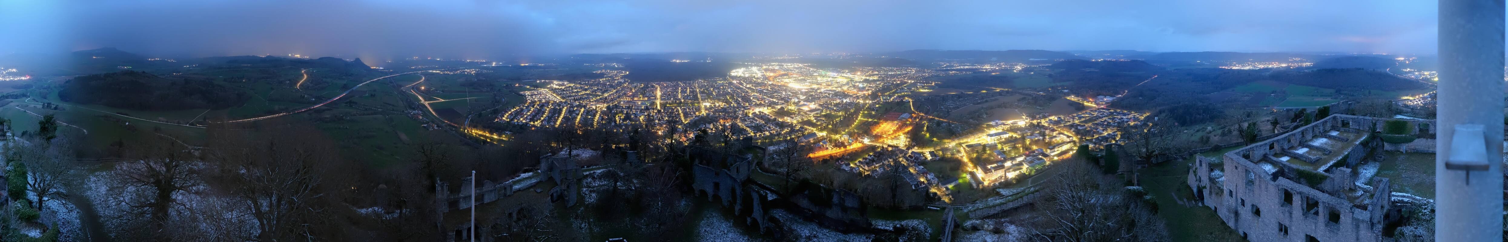 Archiv Foto Webcam Blick auf Singen von der Festung Hohentwiel