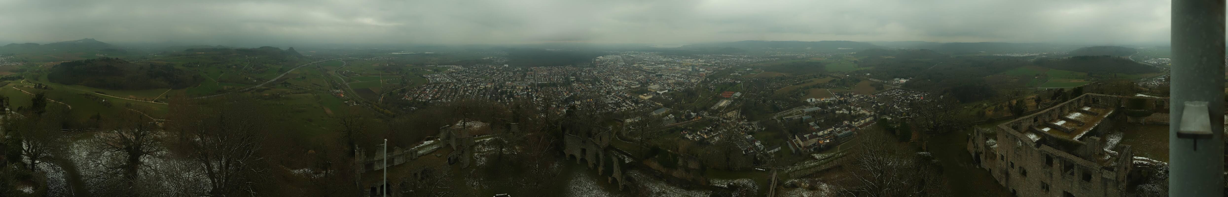 Archiv Foto Webcam Blick auf Singen von der Festung Hohentwiel