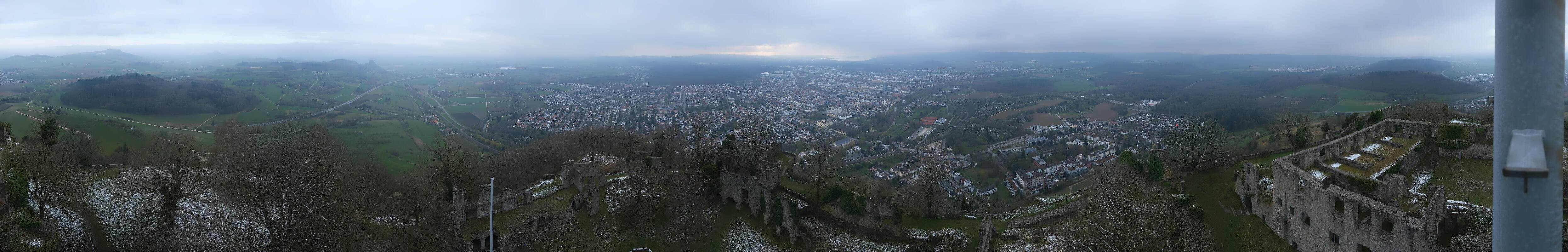 Archiv Foto Webcam Blick auf Singen von der Festung Hohentwiel
