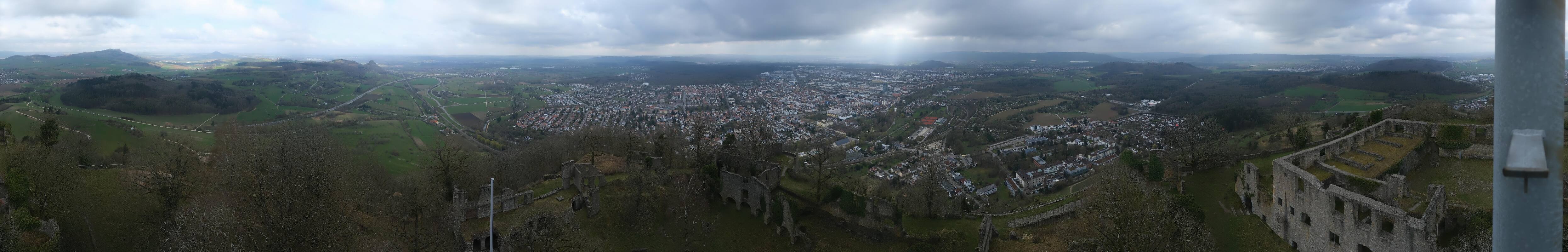 Archiv Foto Webcam Blick auf Singen von der Festung Hohentwiel