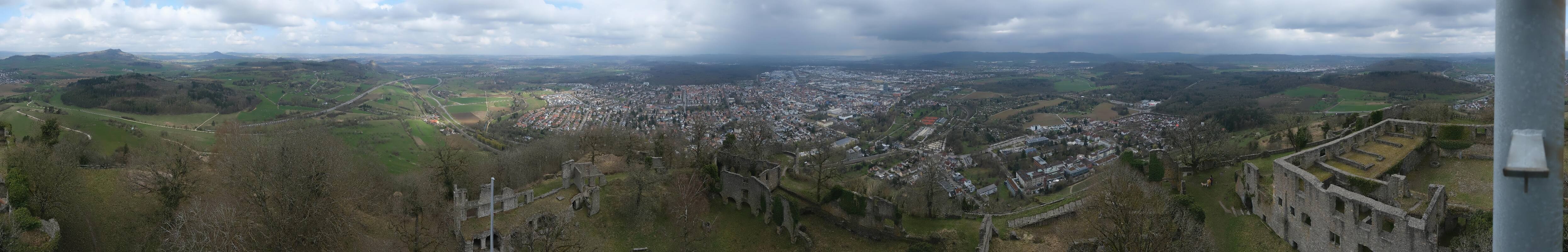 Archiv Foto Webcam Blick auf Singen von der Festung Hohentwiel
