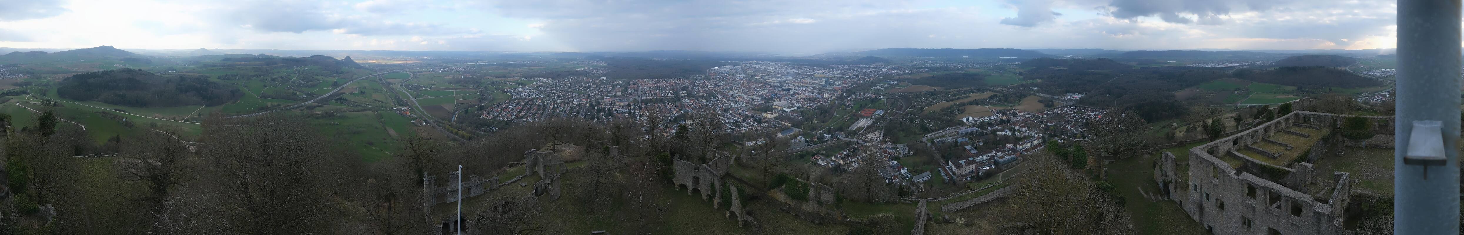 Archiv Foto Webcam Blick auf Singen von der Festung Hohentwiel