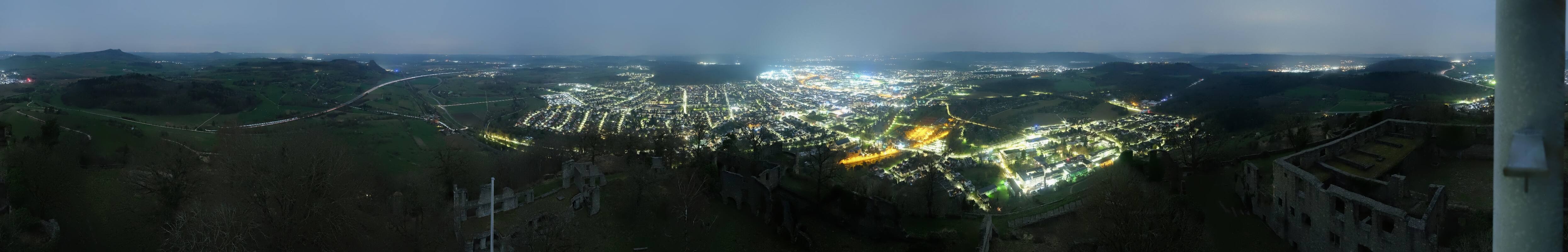 Archiv Foto Webcam Blick auf Singen von der Festung Hohentwiel