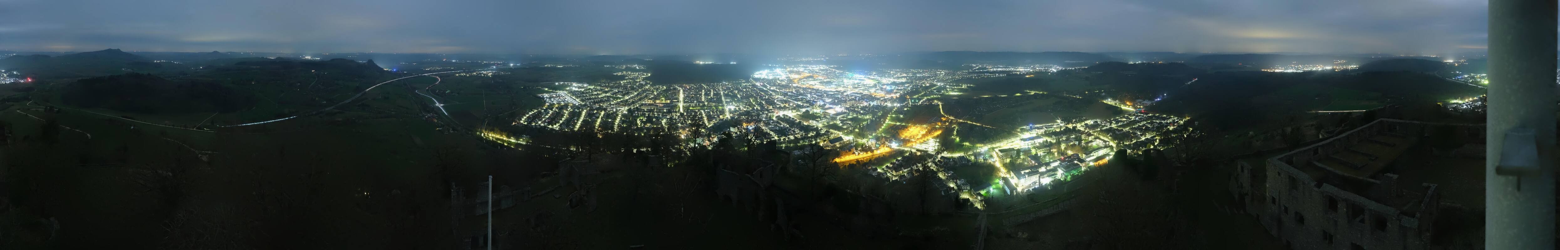 Archiv Foto Webcam Blick auf Singen von der Festung Hohentwiel