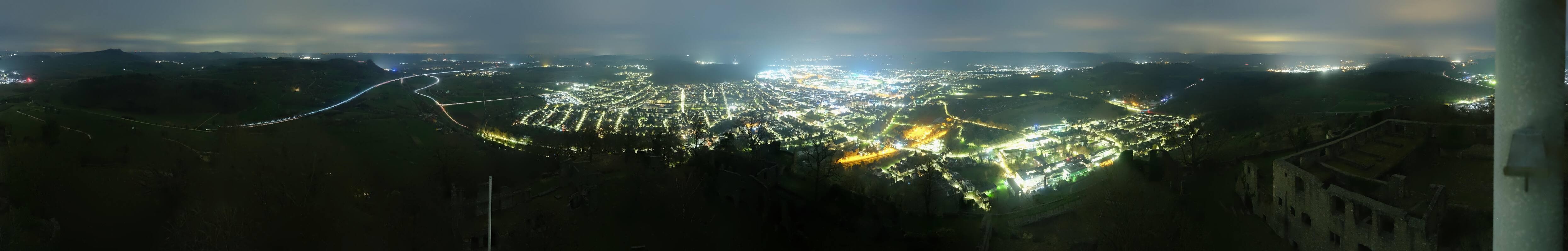 Archiv Foto Webcam Blick auf Singen von der Festung Hohentwiel