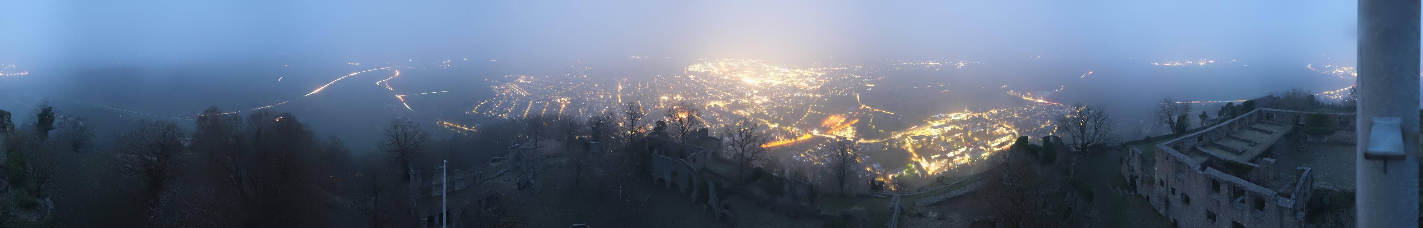 Archiv Foto Webcam Blick auf Singen von der Festung Hohentwiel