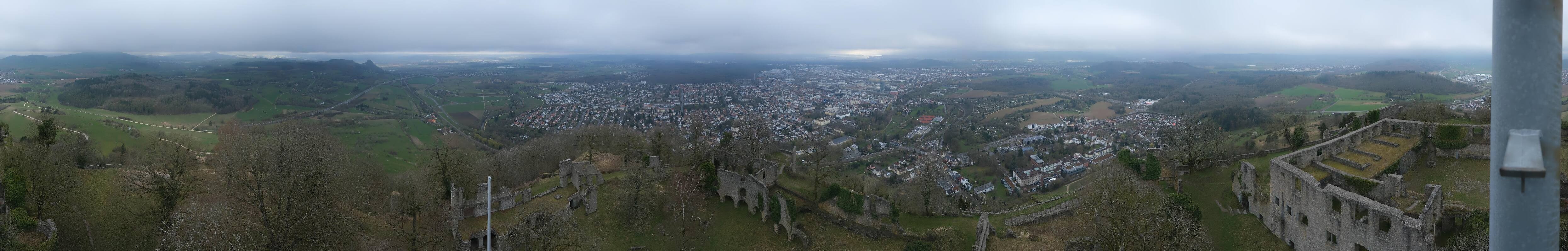 Archiv Foto Webcam Blick auf Singen von der Festung Hohentwiel