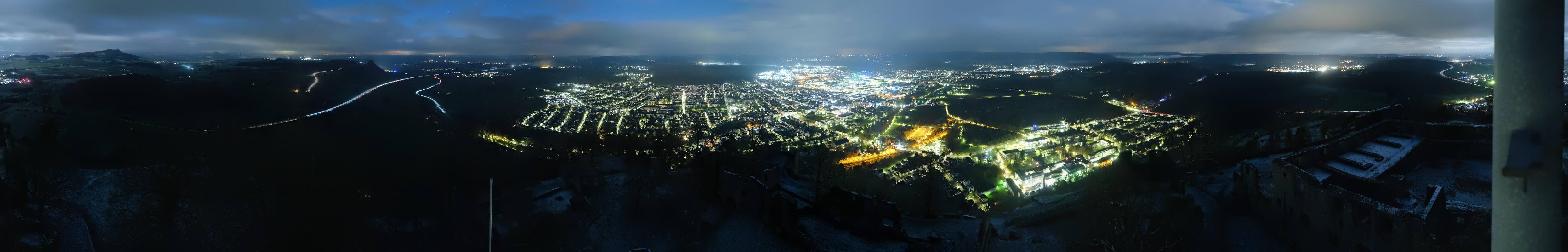 Archiv Foto Webcam Blick auf Singen von der Festung Hohentwiel