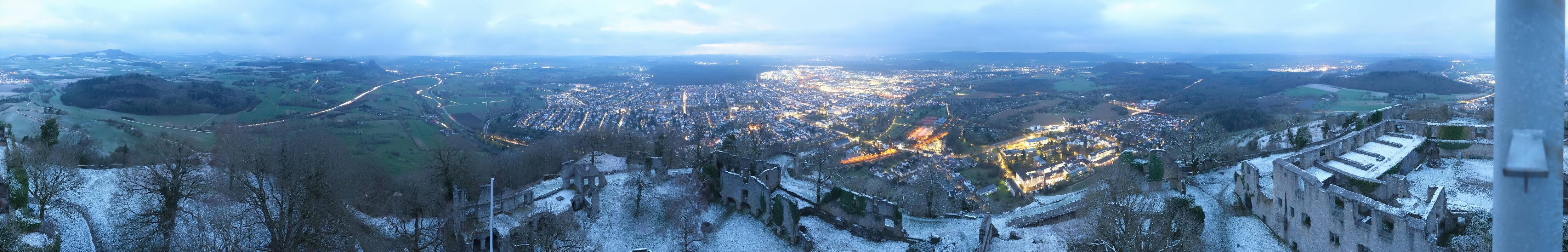 Archiv Foto Webcam Blick auf Singen von der Festung Hohentwiel
