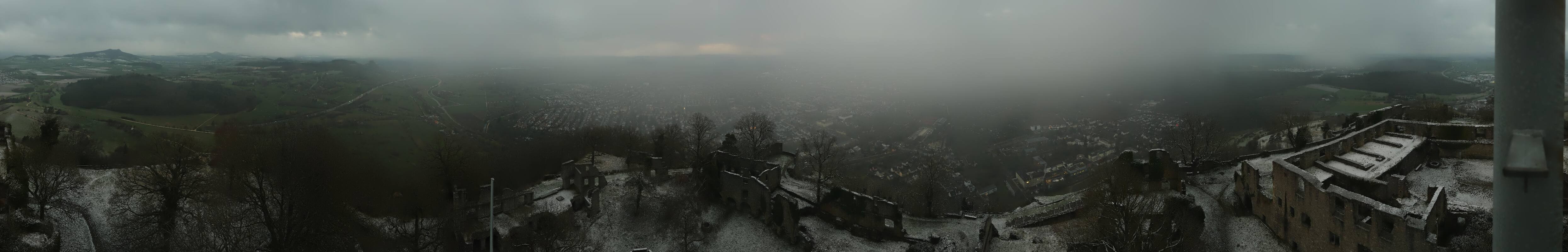 Archiv Foto Webcam Blick auf Singen von der Festung Hohentwiel