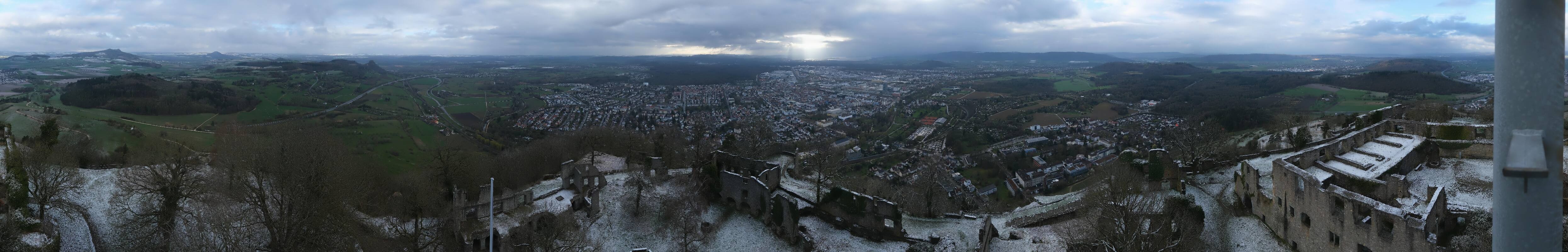 Archiv Foto Webcam Blick auf Singen von der Festung Hohentwiel