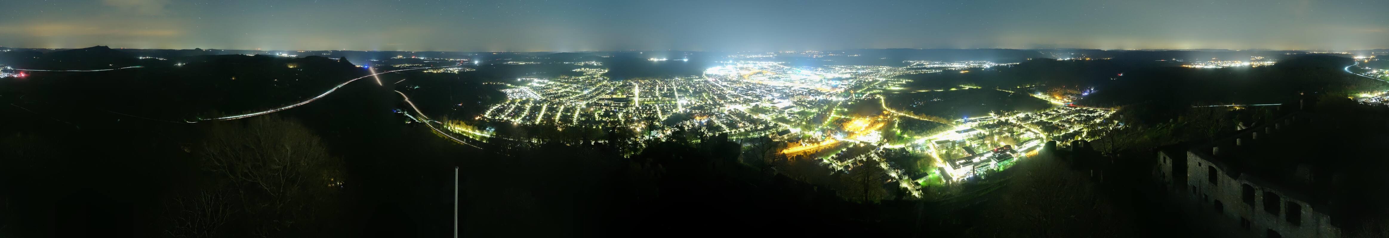 Archiv Foto Webcam Blick auf Singen von der Festung Hohentwiel