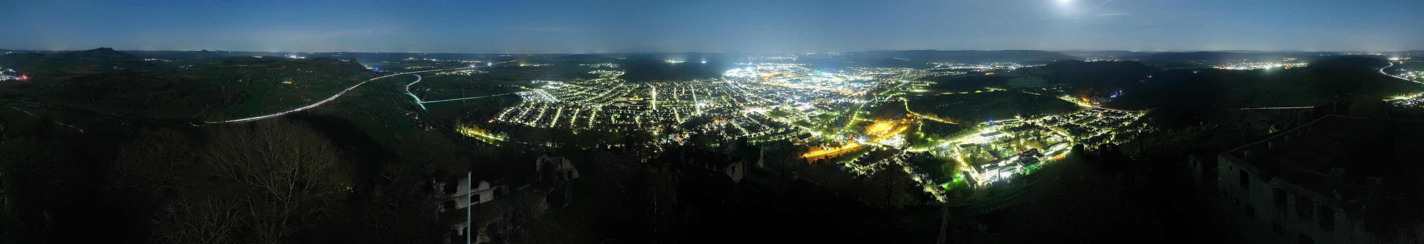 Archiv Foto Webcam Blick auf Singen von der Festung Hohentwiel