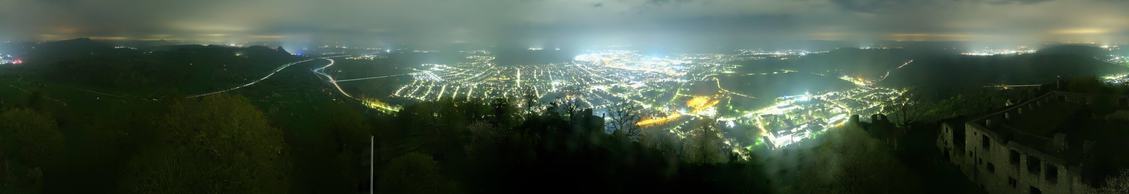 Archiv Foto Webcam Blick auf Singen von der Festung Hohentwiel