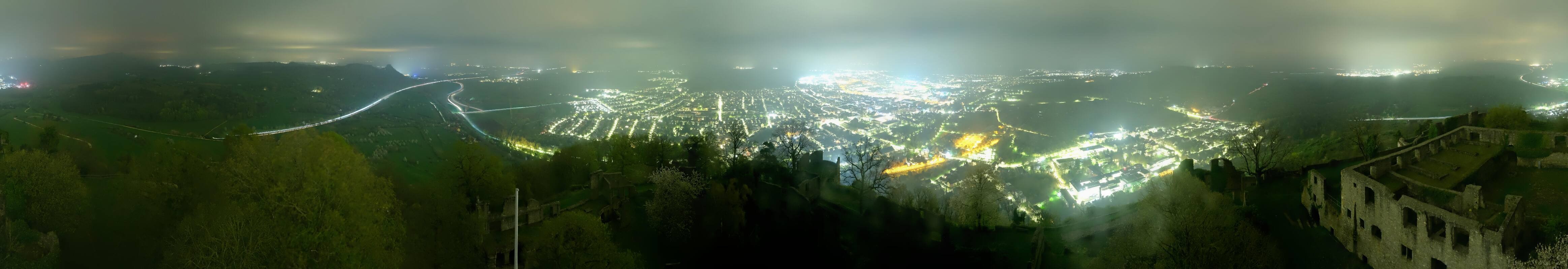 Archiv Foto Webcam Blick auf Singen von der Festung Hohentwiel