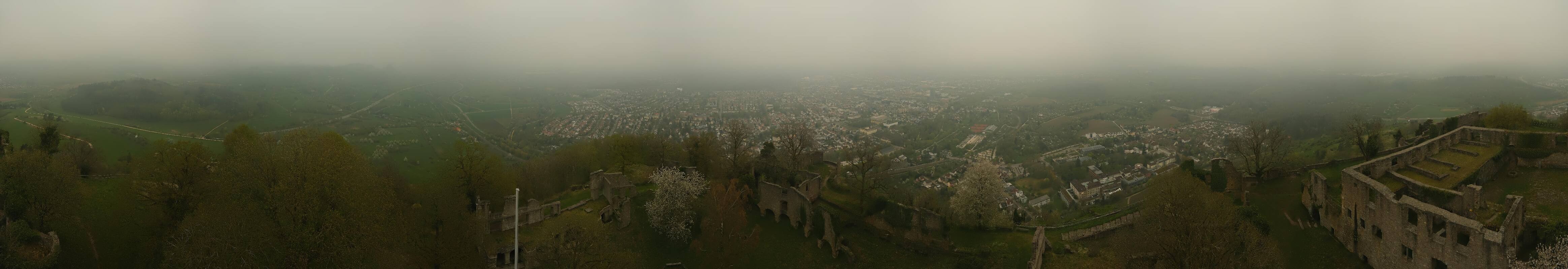 Archiv Foto Webcam Blick auf Singen von der Festung Hohentwiel