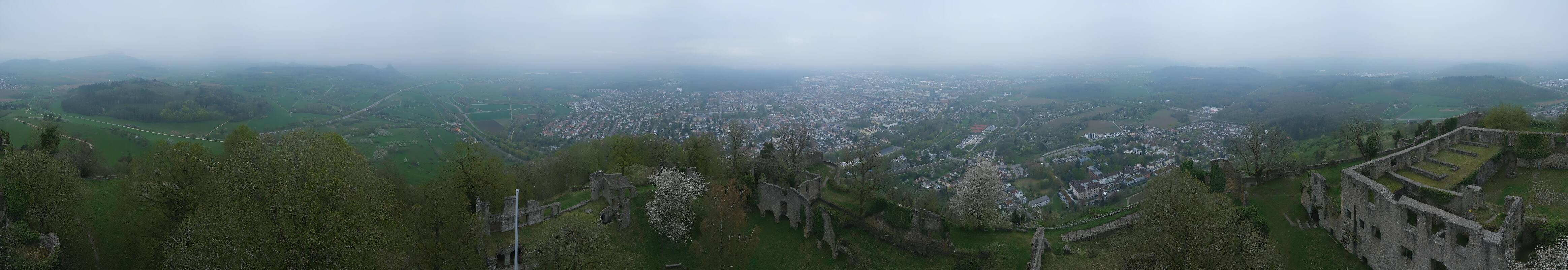 Archiv Foto Webcam Blick auf Singen von der Festung Hohentwiel