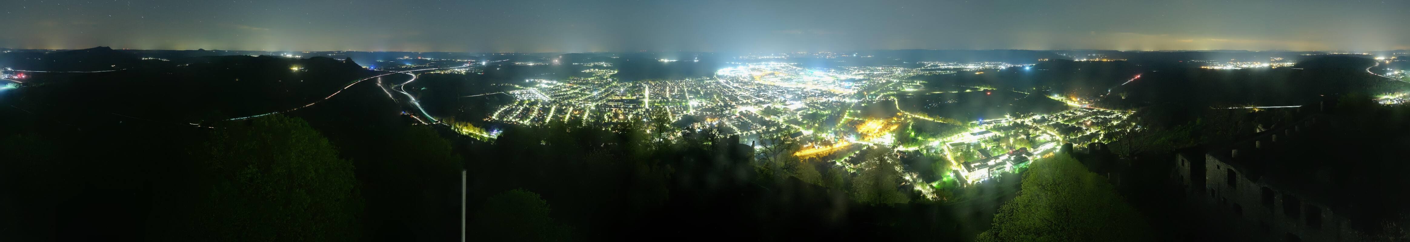 Archiv Foto Webcam Blick auf Singen von der Festung Hohentwiel