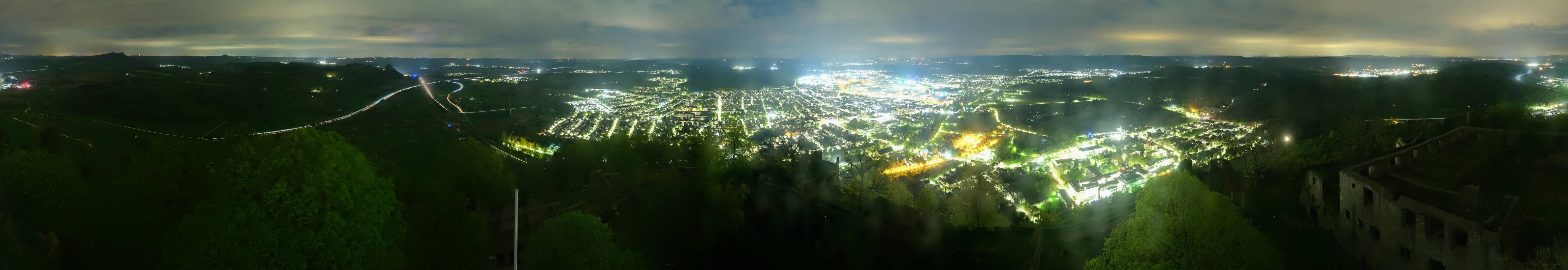 Archiv Foto Webcam Blick auf Singen von der Festung Hohentwiel