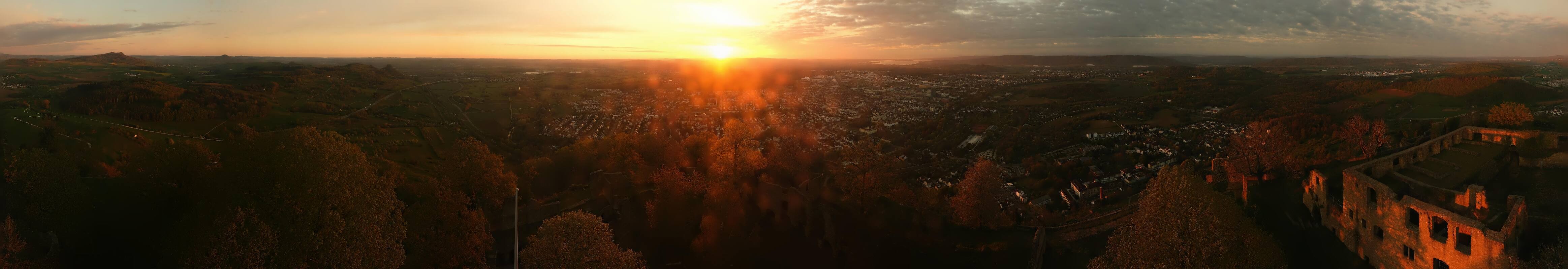 Archiv Foto Webcam Blick auf Singen von der Festung Hohentwiel