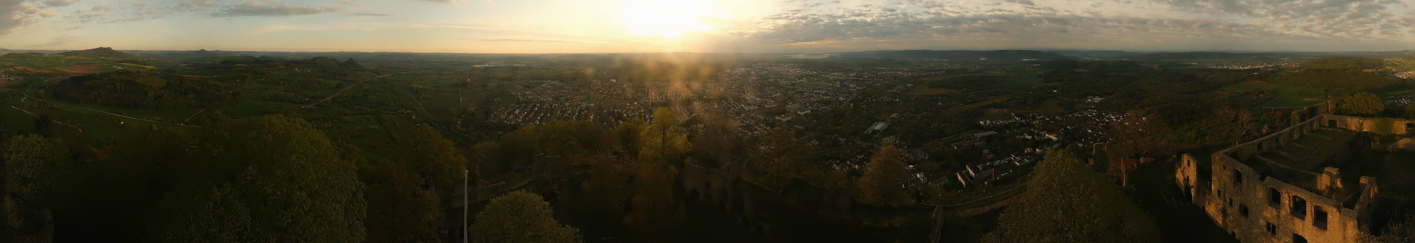 Archiv Foto Webcam Blick auf Singen von der Festung Hohentwiel