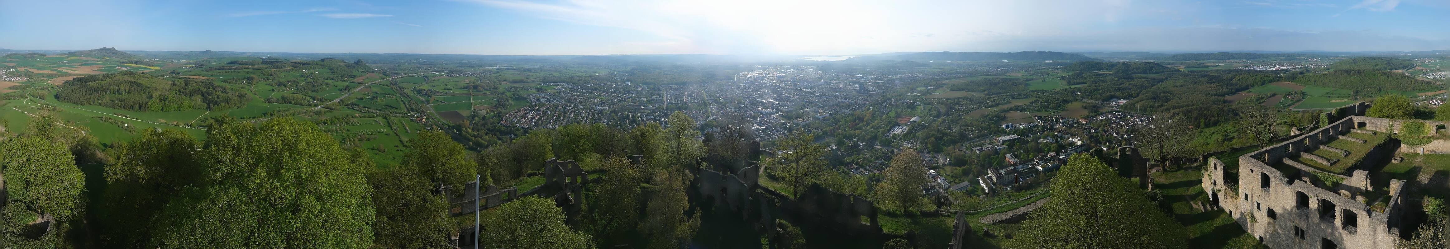 Archiv Foto Webcam Blick auf Singen von der Festung Hohentwiel