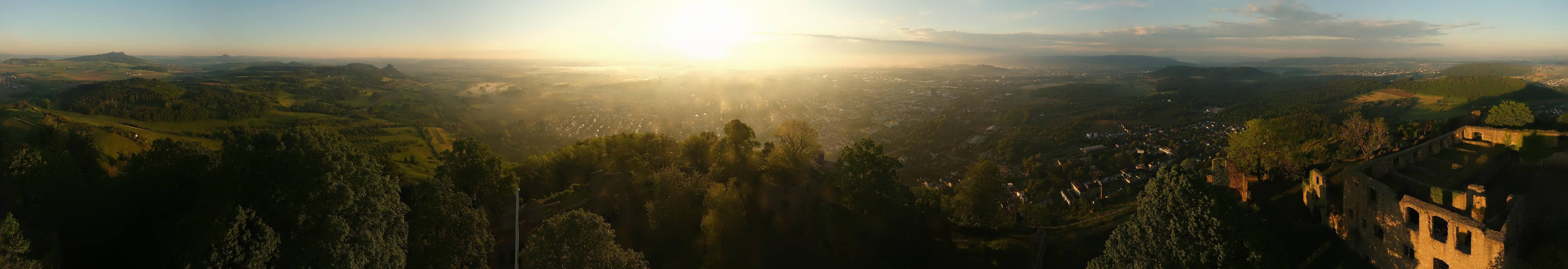 Archiv Foto Webcam Blick auf Singen von der Festung Hohentwiel