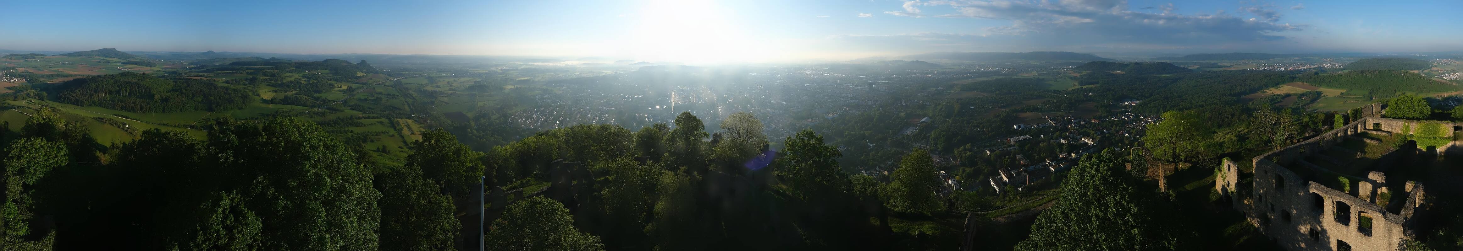 Archiv Foto Webcam Blick auf Singen von der Festung Hohentwiel
