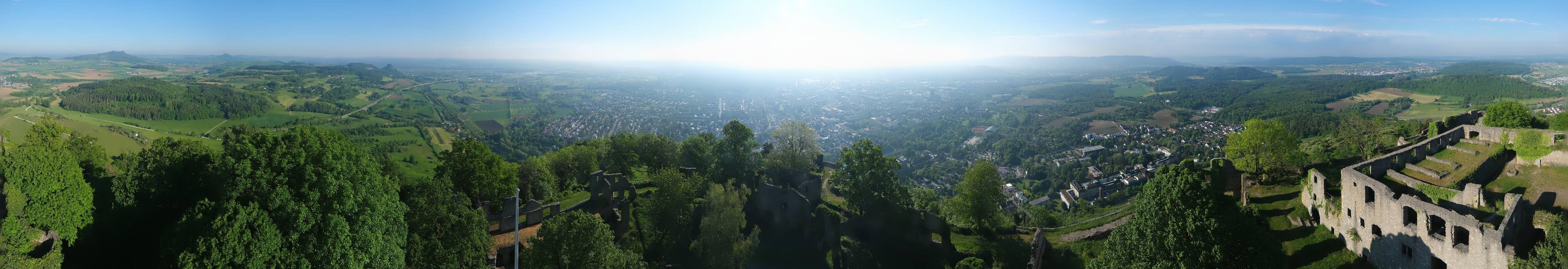 Archiv Foto Webcam Blick auf Singen von der Festung Hohentwiel