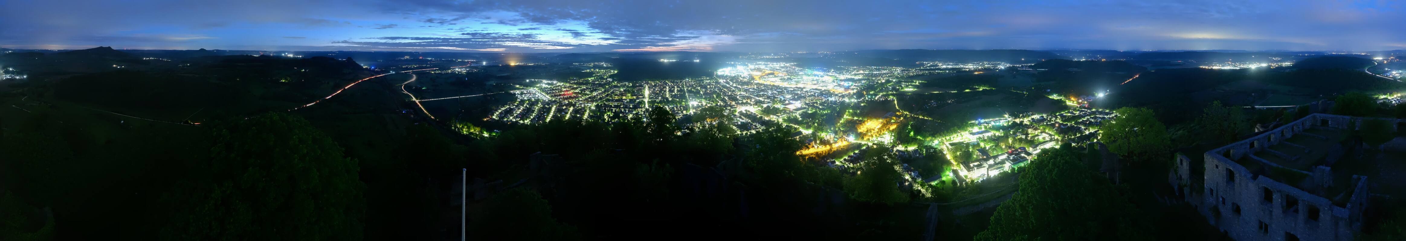 Archiv Foto Webcam Blick auf Singen von der Festung Hohentwiel