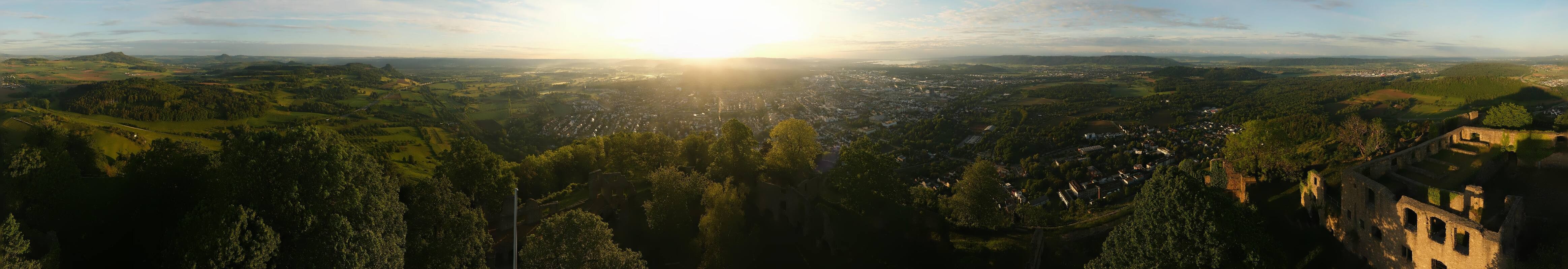 Archiv Foto Webcam Blick auf Singen von der Festung Hohentwiel