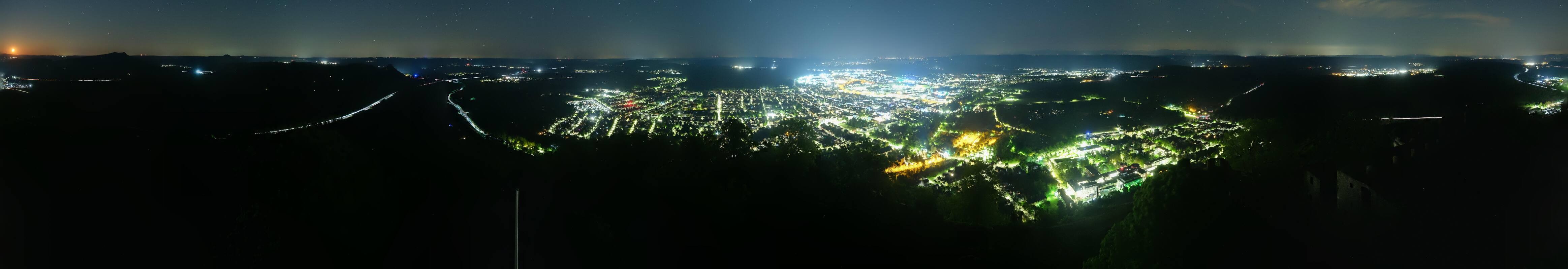Archiv Foto Webcam Blick auf Singen von der Festung Hohentwiel