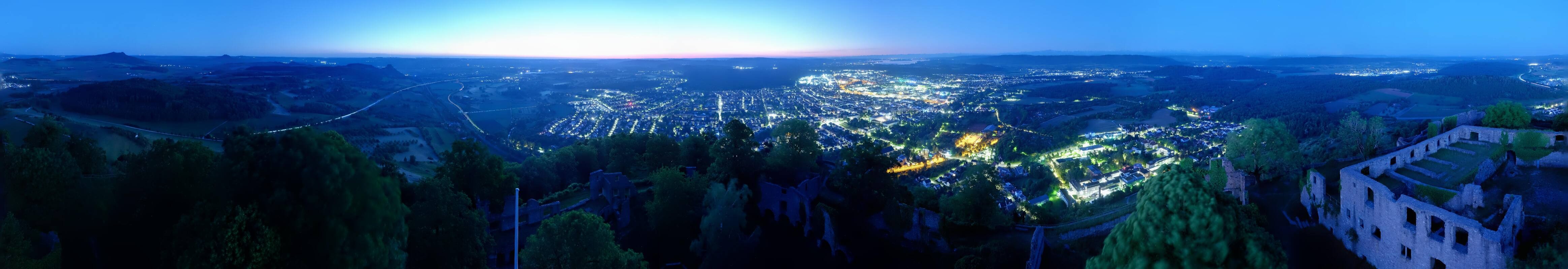 Archiv Foto Webcam Blick auf Singen von der Festung Hohentwiel