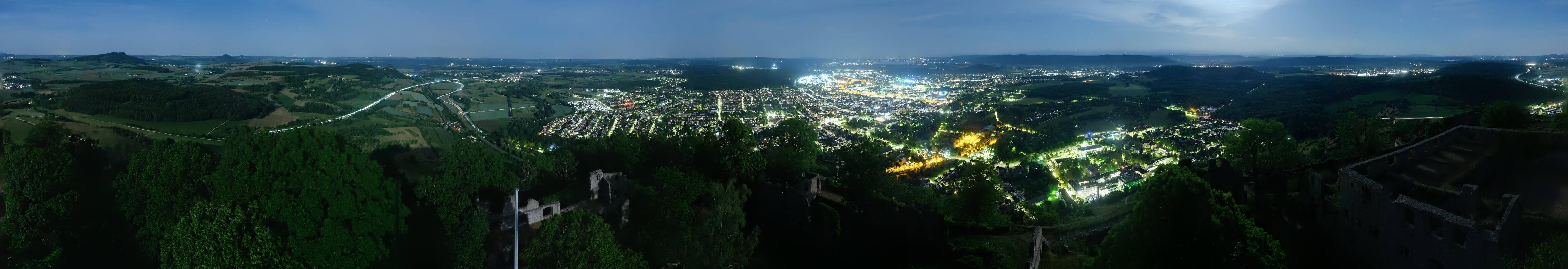 Archiv Foto Webcam Blick auf Singen von der Festung Hohentwiel