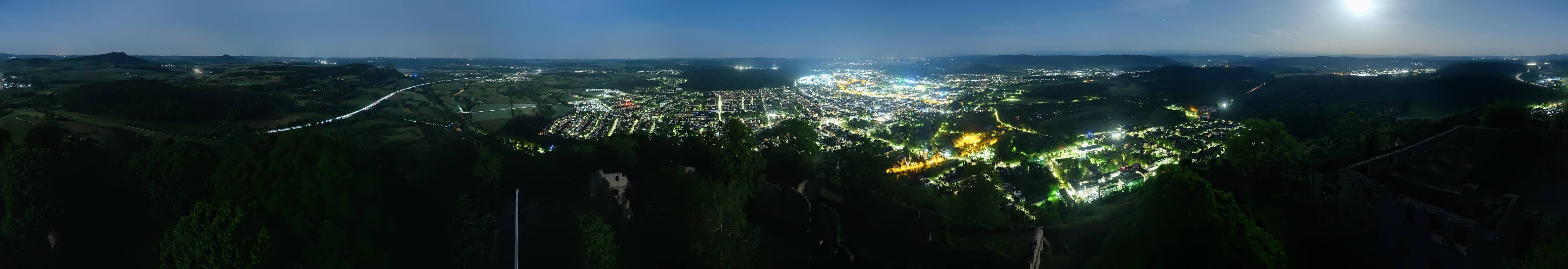 Archiv Foto Webcam Blick auf Singen von der Festung Hohentwiel
