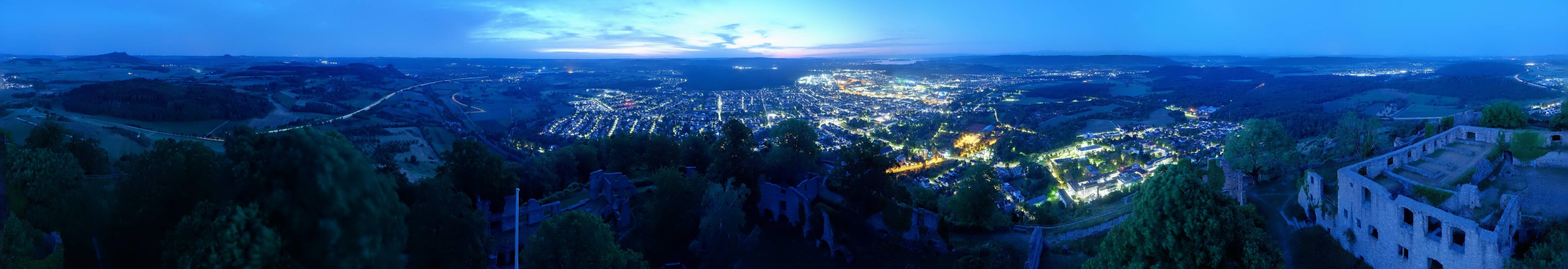 Archiv Foto Webcam Blick auf Singen von der Festung Hohentwiel