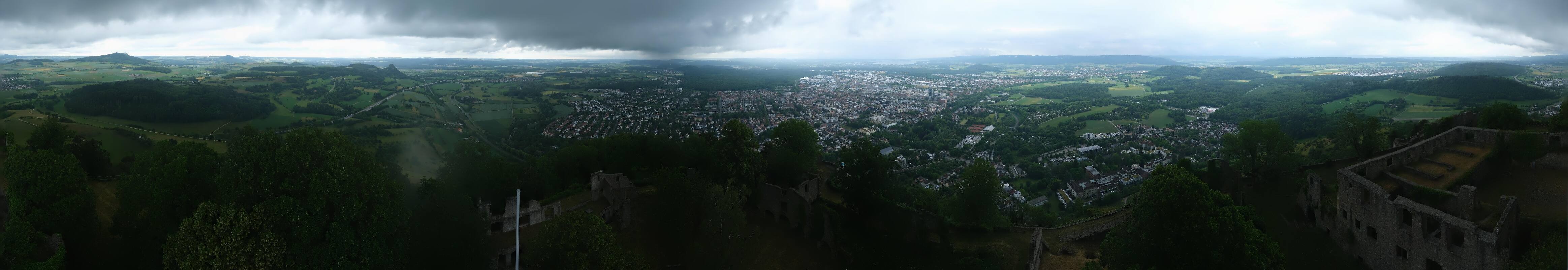 Archiv Foto Webcam Blick auf Singen von der Festung Hohentwiel